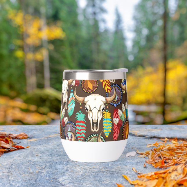 Buffalo Skull Native American Emblem (Outdoor)