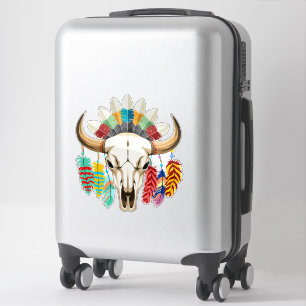 Buffalo Skull Native American Emblem