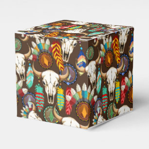 Buffalo Skull Native American Emblem Favour Box