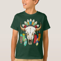 Buffalo Skull Native American Emblem