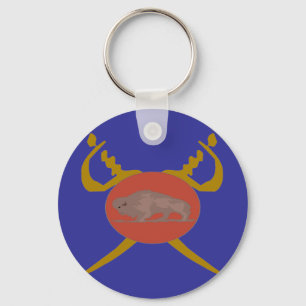 Buffalo Soldier Badge Key Ring