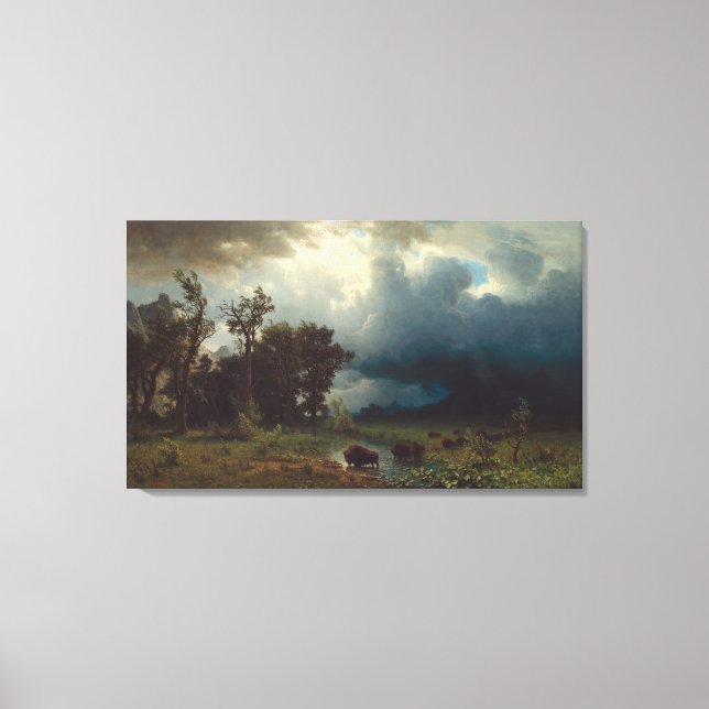 Buffalo Trail: The Impending Storm Canvas Print (Front)