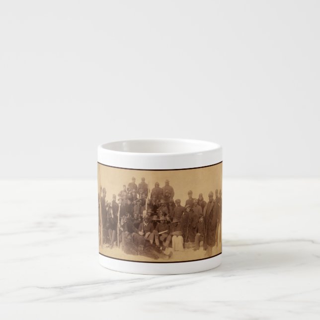 Buffalo Warriors: American Black Fighting Cavalry Espresso Cup (Front)