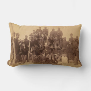 Buffalo Warriors: American Black Fighting Cavalry Lumbar Cushion