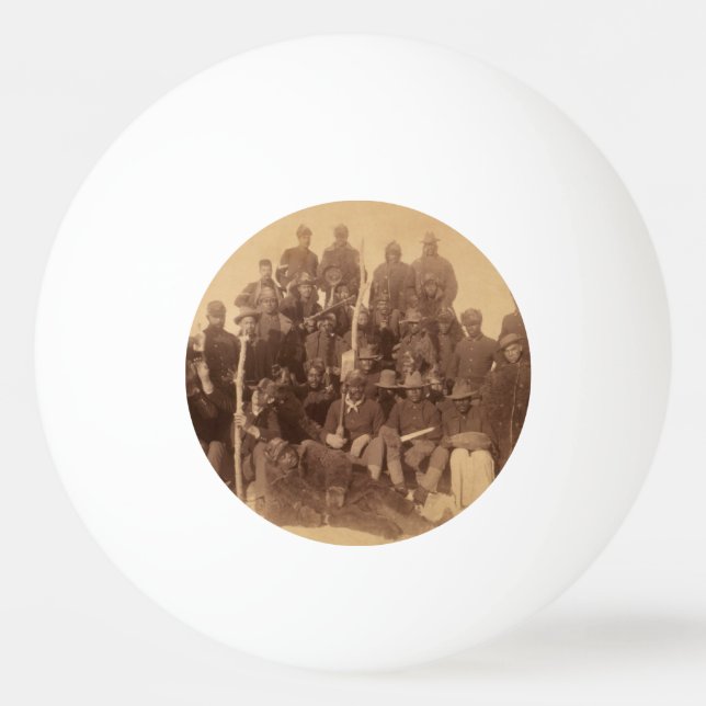 Buffalo Warriors: American Black Fighting Cavalry Ping Pong Ball (Front)