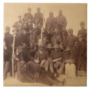Buffalo Warriors: American Black Fighting Cavalry Tile