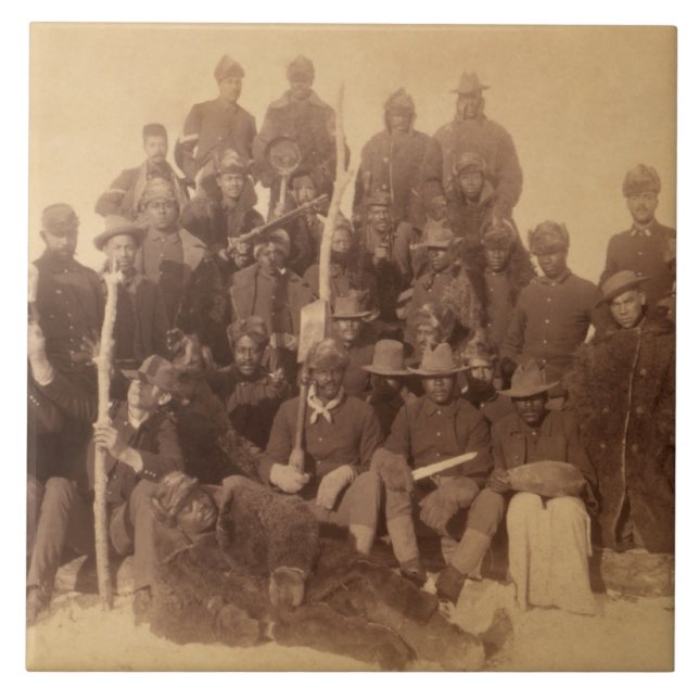 Buffalo Warriors: American Black Fighting Cavalry Tile (Front)