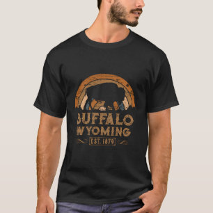 Buffalo Wyoming Wy Retro Style Rodeo Cowboy T-Shirt