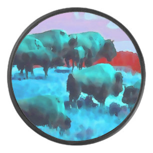 Buffaloes Hockey Puck
