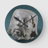 Buffed sandstone head of a foreigner, Sarnath, 3rd