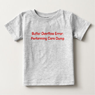 Buffer Overflow Red Baby T-Shirt