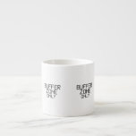 Buffer Zone Only Minimalist Espresso Cup<br><div class="desc">Quick tactical shots. Minimalist stenciled typography on a premium ceramic espresso cup for those high-intensity moments that require a brief but total system override.</div>