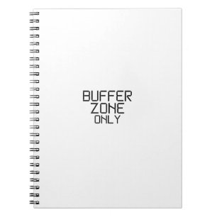 Buffer Zone Only Minimalist Industrial Notebook
