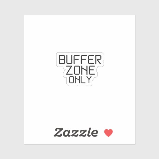 Buffer Zone Only Minimalist Technical Laptop Skin (Sheet)