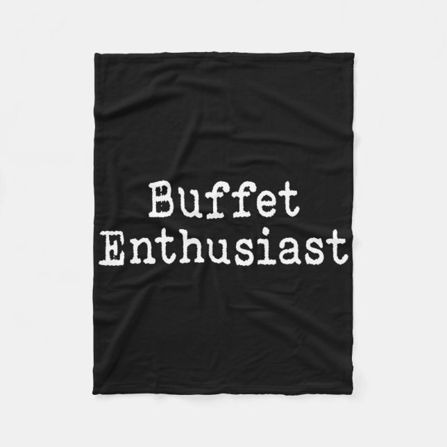 Buffet Enthusiast Funny Food Lover Cruise Vacation Fleece Blanket (Front)
