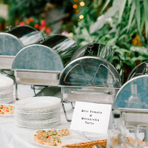 Buffet Name Food Card