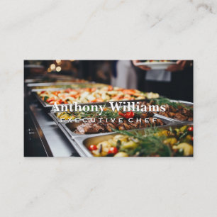 Buffet Platter Foods Catering Business Card