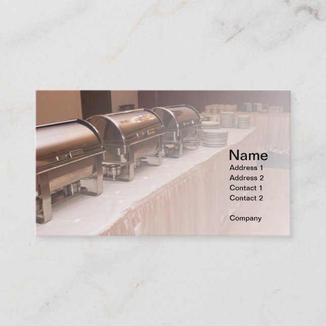 buffet table business card (Front)