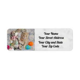 Buffington's Easter Address Labels - Cat / Kitten