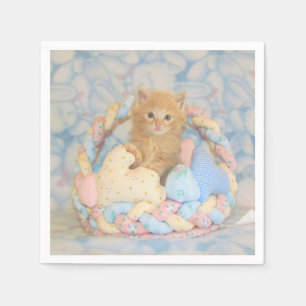 Buffington's Easter Basket - Cat / Kitten Napkin