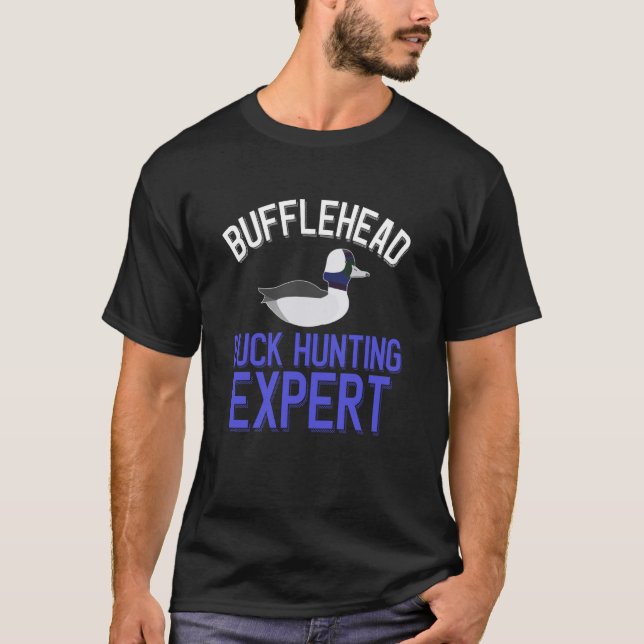 Bufflehead Duck Hunting Expert T-Shirt (Front)