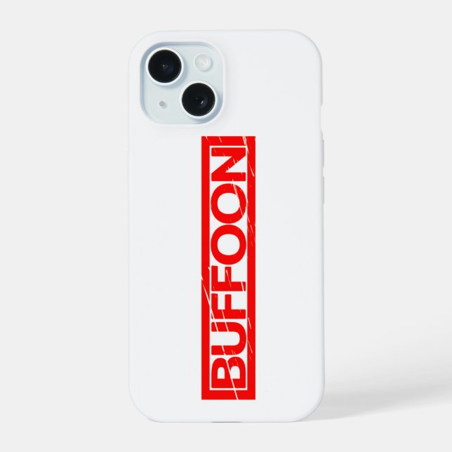 Buffoon Stamp iPhone 15 Case (Back)