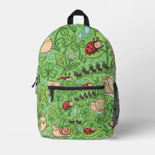 Bug Backpack – Snail & Ladybug Garden Design