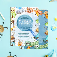 Bug Birthday Invitation, Critter Birthday Boy