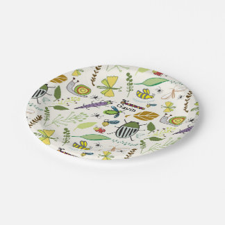 Bug Birthday Plates Personalised