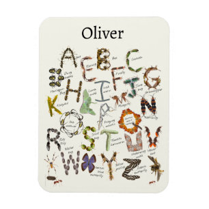 Bug Decor - Bug Alphabet for kids Magnet