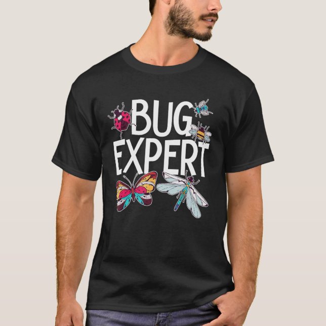 Bug Expert Entomology Insect Catching Ladybug Butt T-Shirt (Front)