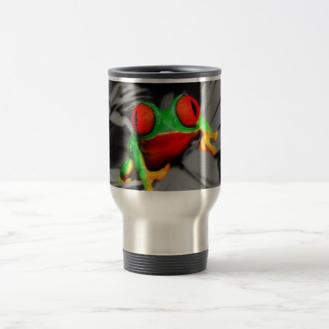 Bug-Eyed Frog Travel Mug (Center)