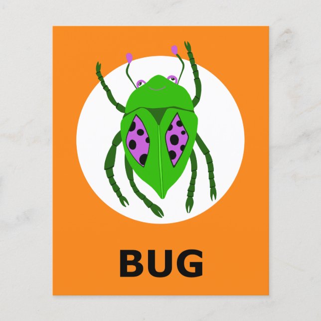 BUG Halloween Flashcard (Front)