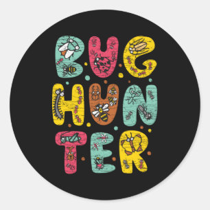 Bug Hunter Entomology Bug Collector Classic Round Sticker