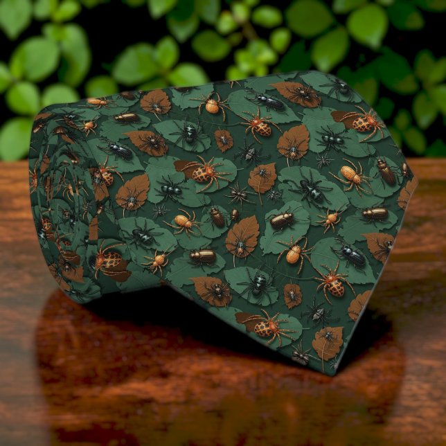 Bug, Insect & Arachnid Pattern Custom Necktie (Creator Uploaded)