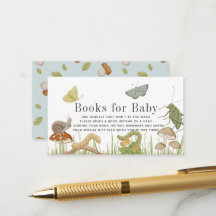 Bug Insects Baby Shower Book Request