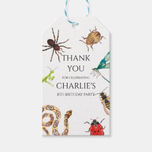 Bug Invitation, Outdoor Birthday, Bug Party, Creep Gift Tags