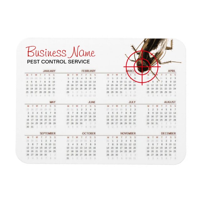 Bug Killer Pest Control 2016 Calendar Promotion Magnet (Horizontal)
