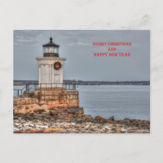 Bug Light Holiday Postcard