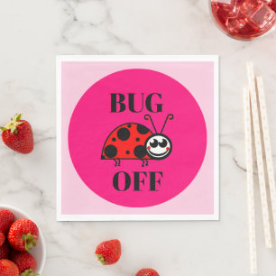 Bug Off Paper Napkin