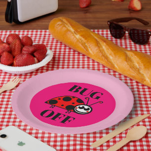 Bug Off Paper Plate
