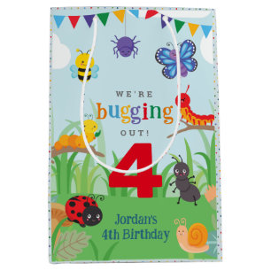Bug Party Birthday Medium Gift Bag