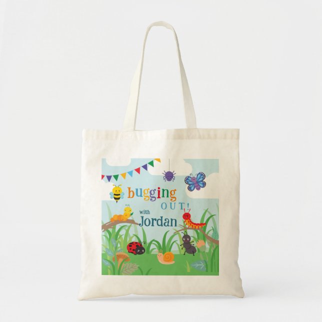 Bug Party Cute Colourful  Tote Bag (Front)