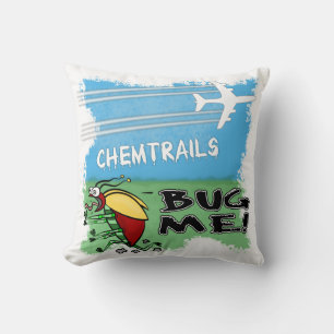 Bug running away from chemtrail plane cushion