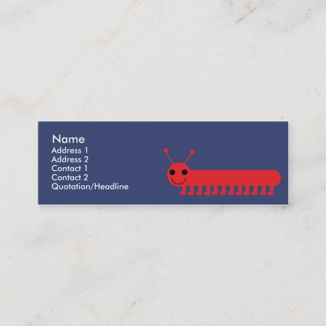 Bug - Skinny Mini Business Card (Front)