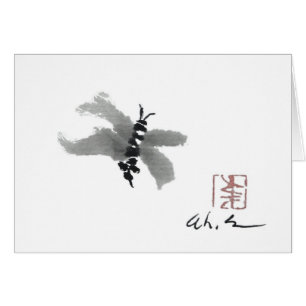 Bug, Sumi-e by Andrea Erickson