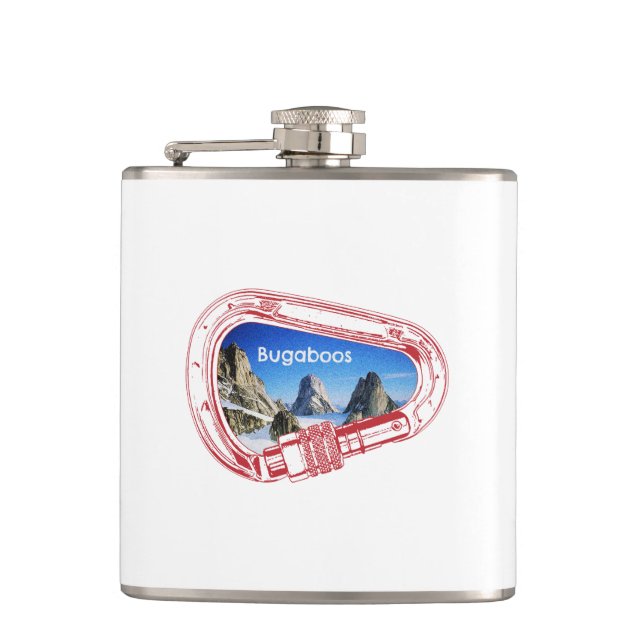 Bugaboos Climbing Carabiner Hip Flask (Front)