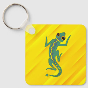Buggi Green Lizard Artistic Clipart-27847 Key Ring