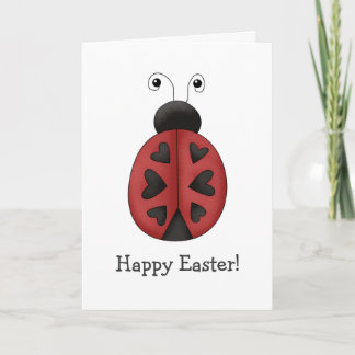 Buggin' You · Ladybug Hearts Holiday Card