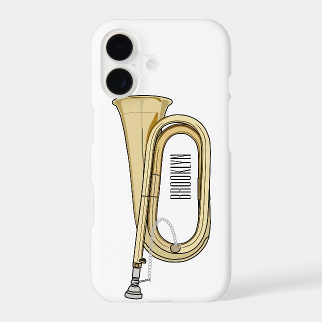 Bugle cartoon illustration  (Back)